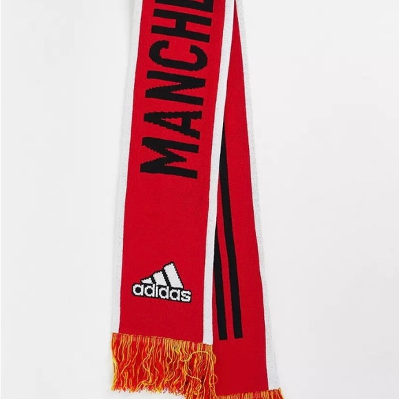 Adidas Manchester United Scarf MUFC Soccer Football England Premier League OS - Picture 3 of 16